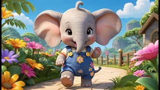 Baby Elephant Step Step Strong | Fun Learning Song for Kids | Playful Adventure Rhyme