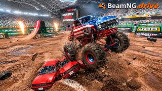 ¡Maniobras EXTREMAS en SUPER MONSTERS! | BeamNG.drive