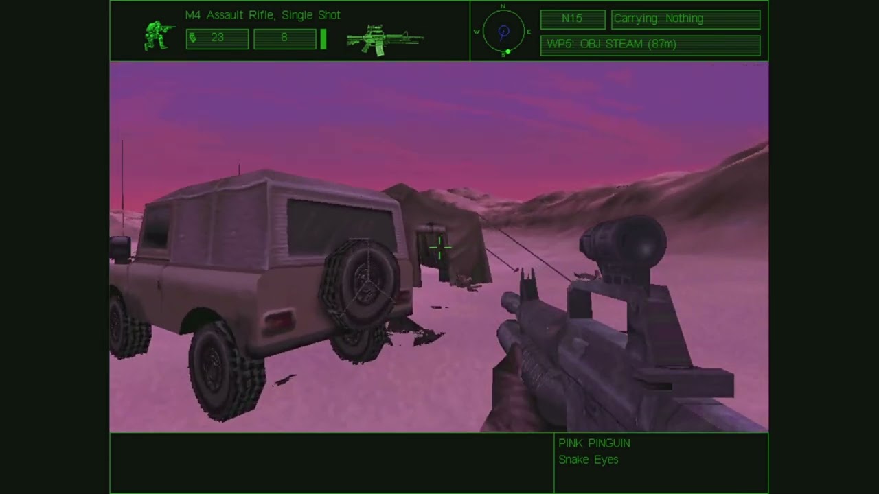 Delta Force (1998) -  (Chad) 03 "Snake Eyes". (No Comments) gameplay. GOG + Heroic (Fedora Linux)
