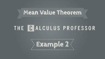 Mean Value Theorem, Example 2