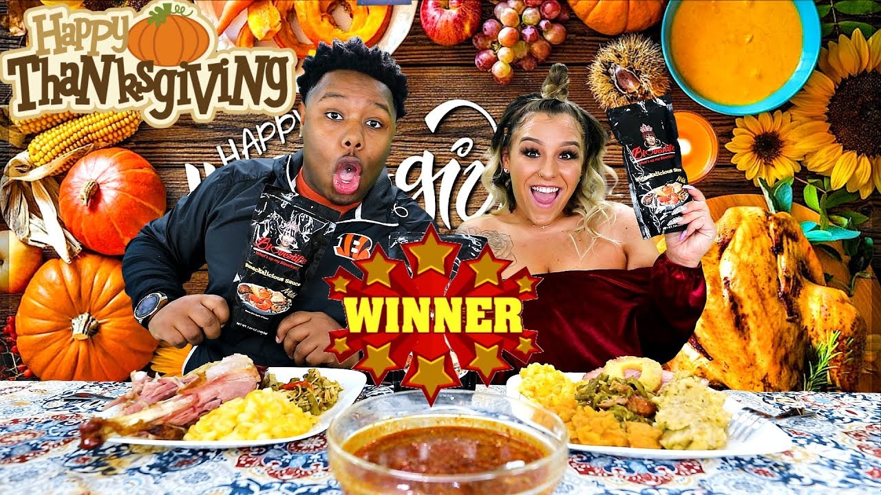 Leftover Thanksgiving Dinner With Blove Sauce🦃🥧 (WINNERS)