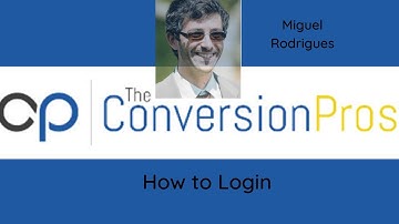 The Conversion Pros How to Login