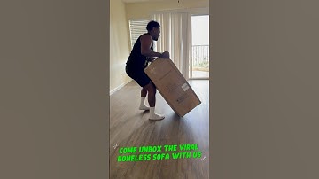 Come unboxed the viral boneless sofa with us 🤣 please watch till the end #couch #furniture #hawaii