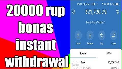 Terkehh ( Terk ) Token Airdrop | 20000 rup Bonas🎁 | Terkehh Coin | Instant withdrew in TrustWallet