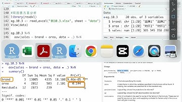 R 双因素方差分析 —— aov函数