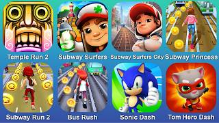 Temple Run 2,Subway Surfers,Subway Surfers City,Subway Princess,Subway Run 2,Bus Rush,Sonic Dash,Tom screenshot 1