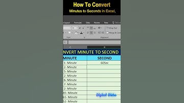 Convert Minutes to Seconds in Excel ⏱️ | Excel Shortcut #shortsfeed #excel #shorts