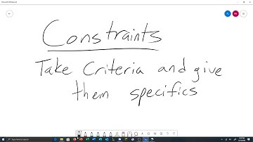 Critera and Constraints