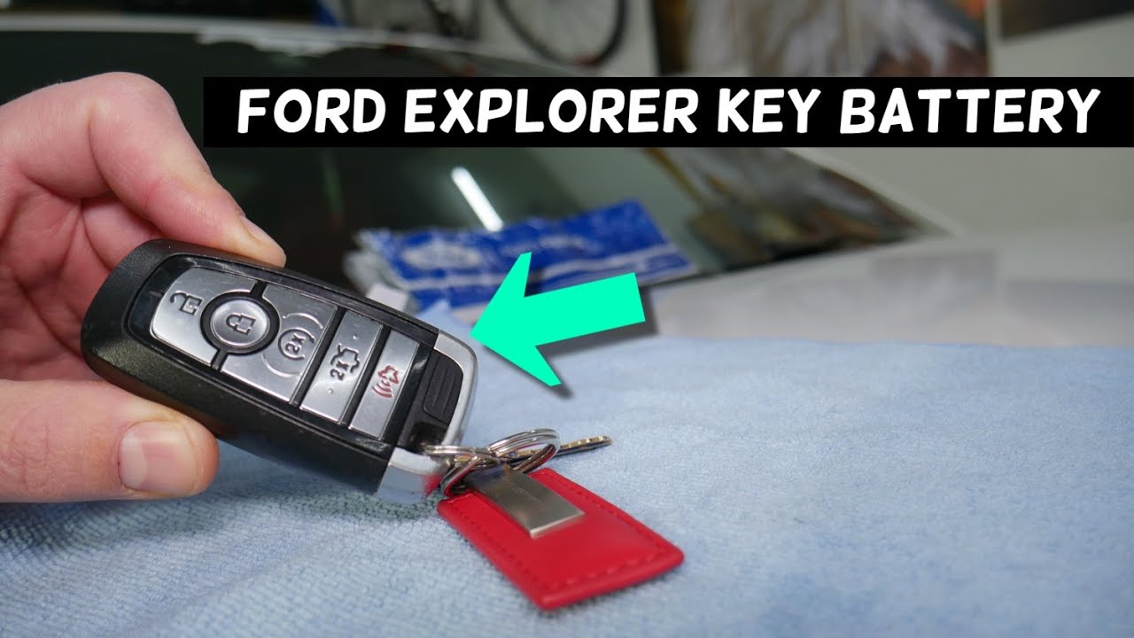 FORD EXPLORER KEY FOB BATTERY REPLACEMENT REMOVAL 2017 2018 2019 2020
