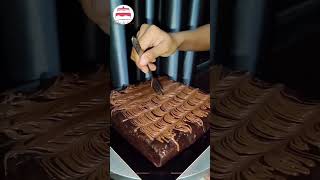 Chocolate Nutella Brownie Slab ❤️ #shorts