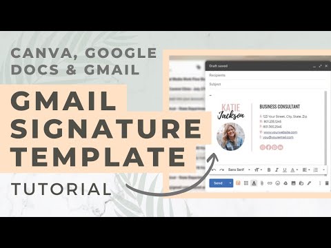 Canva + Google Docs Email Signature Template Tutorial | Thirty One Palms Studio