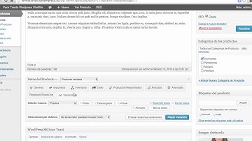 Curso Woocommerce: 6 - agregar atributos a los productos