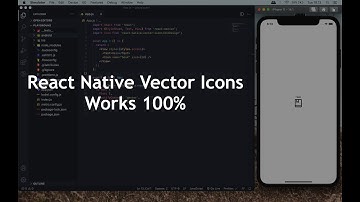 Installing React Native Vector Icons