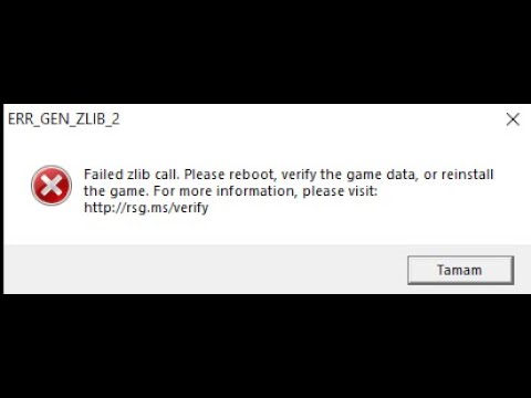 GTA 5|ERR_GEN_ZLIB_2 Failed