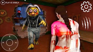 PLAYING AS KAMLA IN KUN KUN NEST HORROR GAME || KAMLA VS SCARY KUN KUN screenshot 2