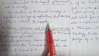 Part-58: Design Issues in Distributed Shared Memory ( DSM)-Granuality,Structure of shared memory spa