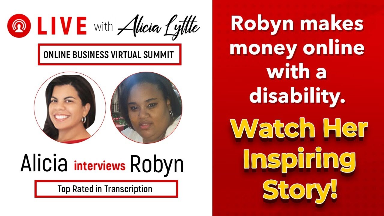 Robyn Murray | She Makes Money Online With A Disability | Watch Her Inspiring Story