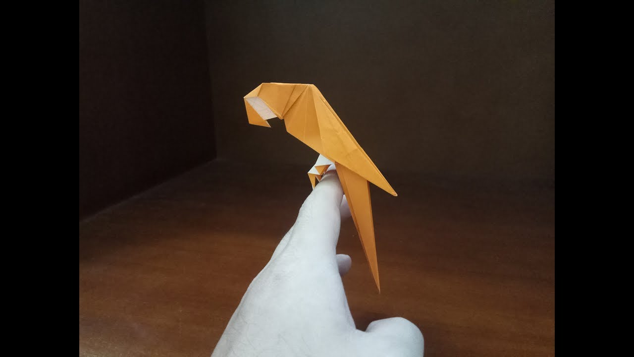 Origami Parrot That Sits On Your Finger How To Make A Paper Parrot My