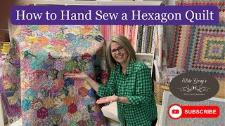 how to hand sew a hexagon quilt