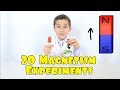 20 experiments with magnets and magnetism stem jojo science show ep 45