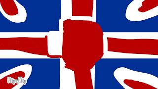 Uk flag animation with different ideologies