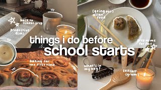 13 chic THINGS i do before BACK TO SCHOOL how to romanticize school