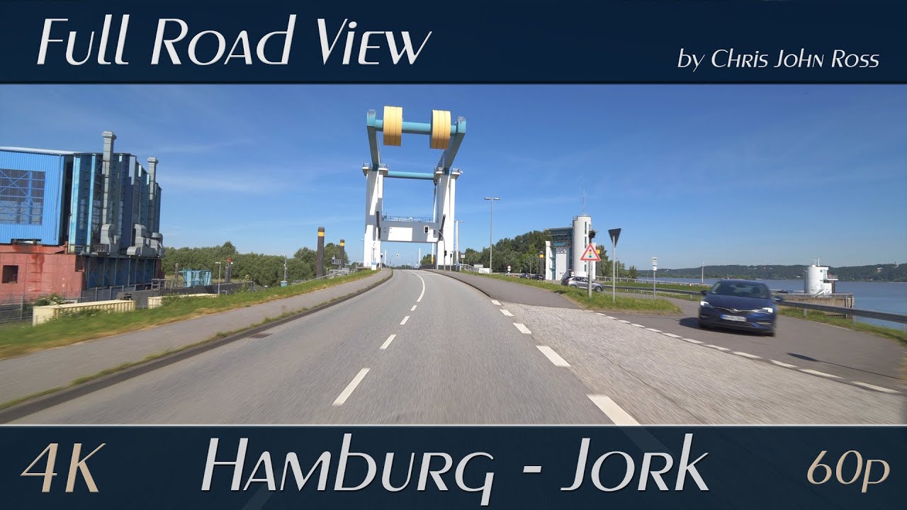Hamburg - Jork, Germany: Waltershof - Altenwerder - Francop - Neuenfelde - Cranz - Borstel - 4K UHD