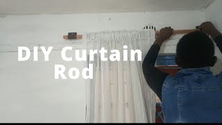EASY DIY CURTAIN ROD \/\/Easy and very affordable