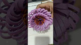 Amazing Flowers from glitter foam Sheet Paper 🌹 Mini Rose Flower making DIY #shorts #handmade #rose