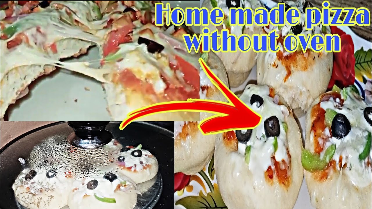 Homemade pizza without oven pizza cups recipe by cook shook with asma YouTube