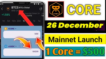 Good News 🎉| Satoshi Core Mining Mainnet Launch On 26 December 22 😱🤯 | 1Core = $500 🤑🎉 #crypto #tron