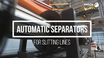 Automatic positioning system for separators axes of slitting lines