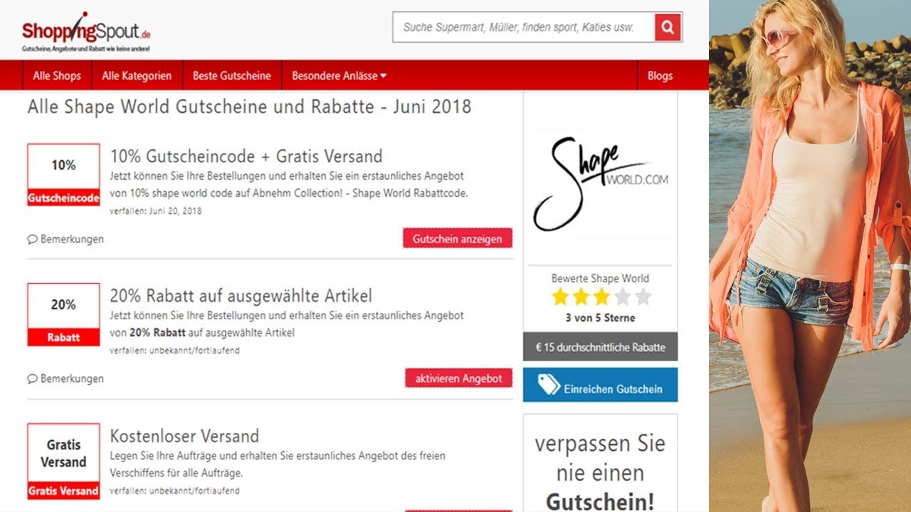 Shape World Gutschein - Shape World Black Friday 2022