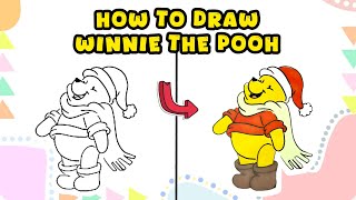 How to Draw Winnie the Pooh – Disney Classic Character Tutorial screenshot 5