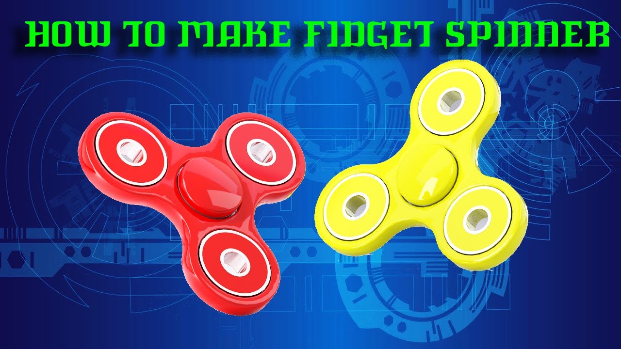 How to make fidget spinner at home with bearings - YouTube