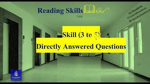 Reading Skills 5 (No 1) - TOEFL Skills مهارة القراءة (5) التوفل