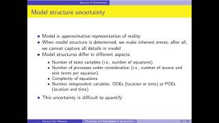 12.2 Sources of uncertainty