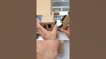 How to Make RC Bulldozer from Cardboard #shorts