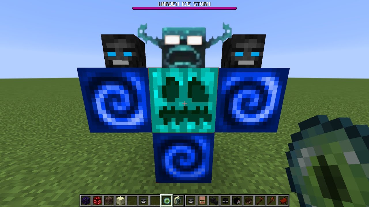what if you create a WARDEN ICE GOLEM in MINECRAFT - YouTube