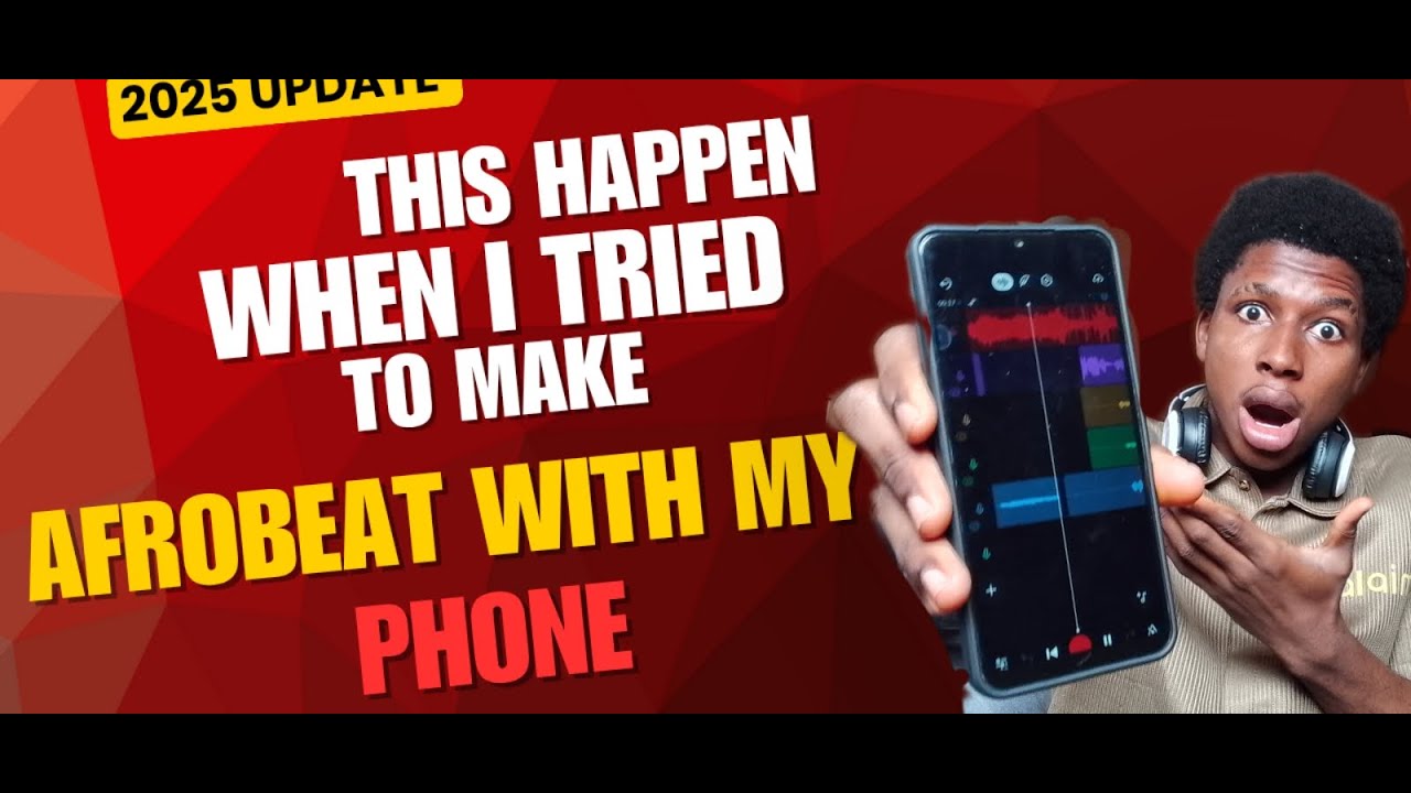 I tried making afrobeat with just my phone the (result will shock you )