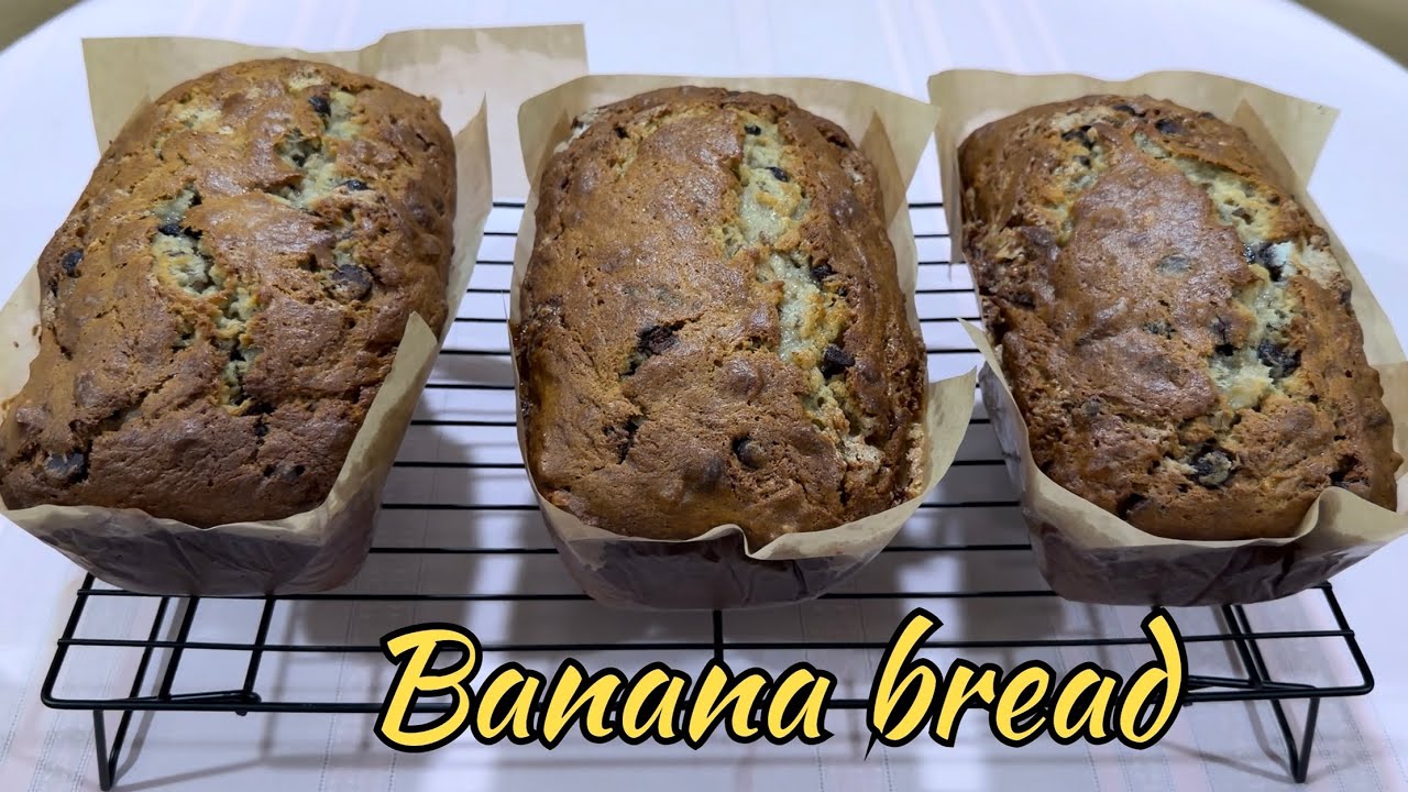 How to make banana bread with walnuts and chocolate chips (Edited by Mom)