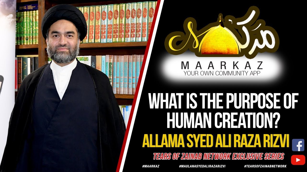 What Is The Purpose Of Human Creation? [ENG] | Allama Syed Ali Raza ...