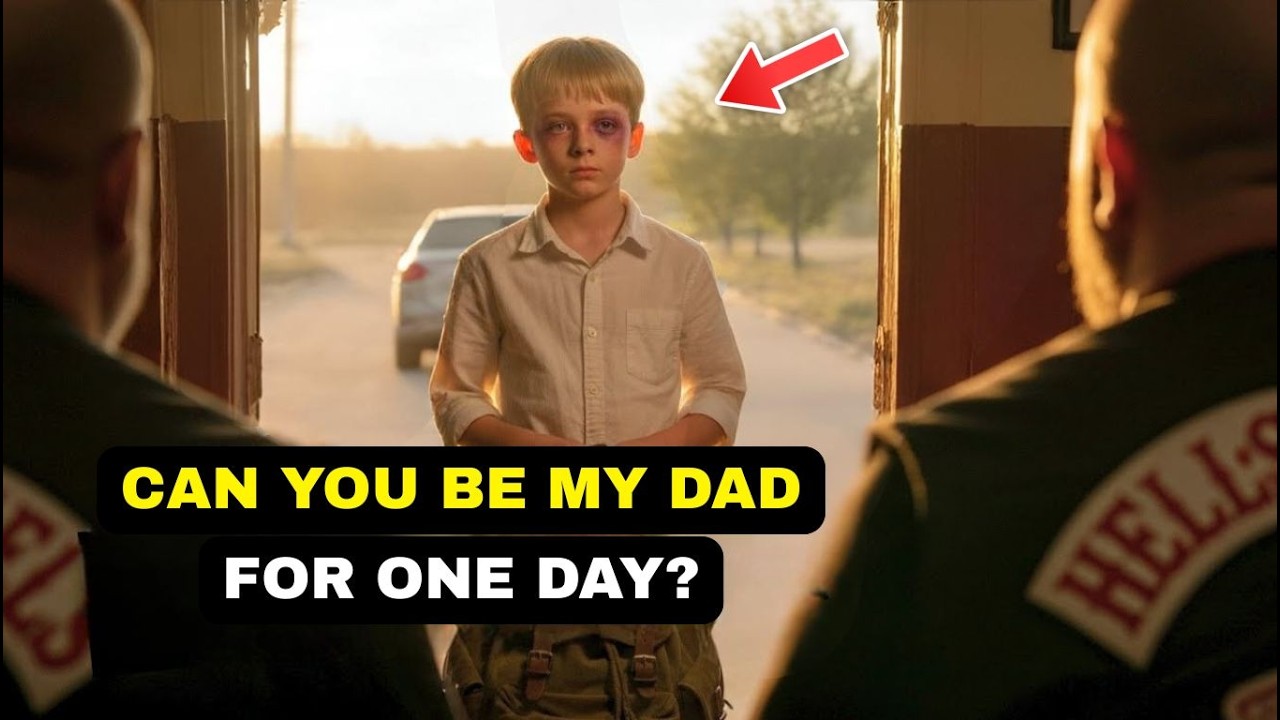 Boy With Black Eye Begged Bikers 