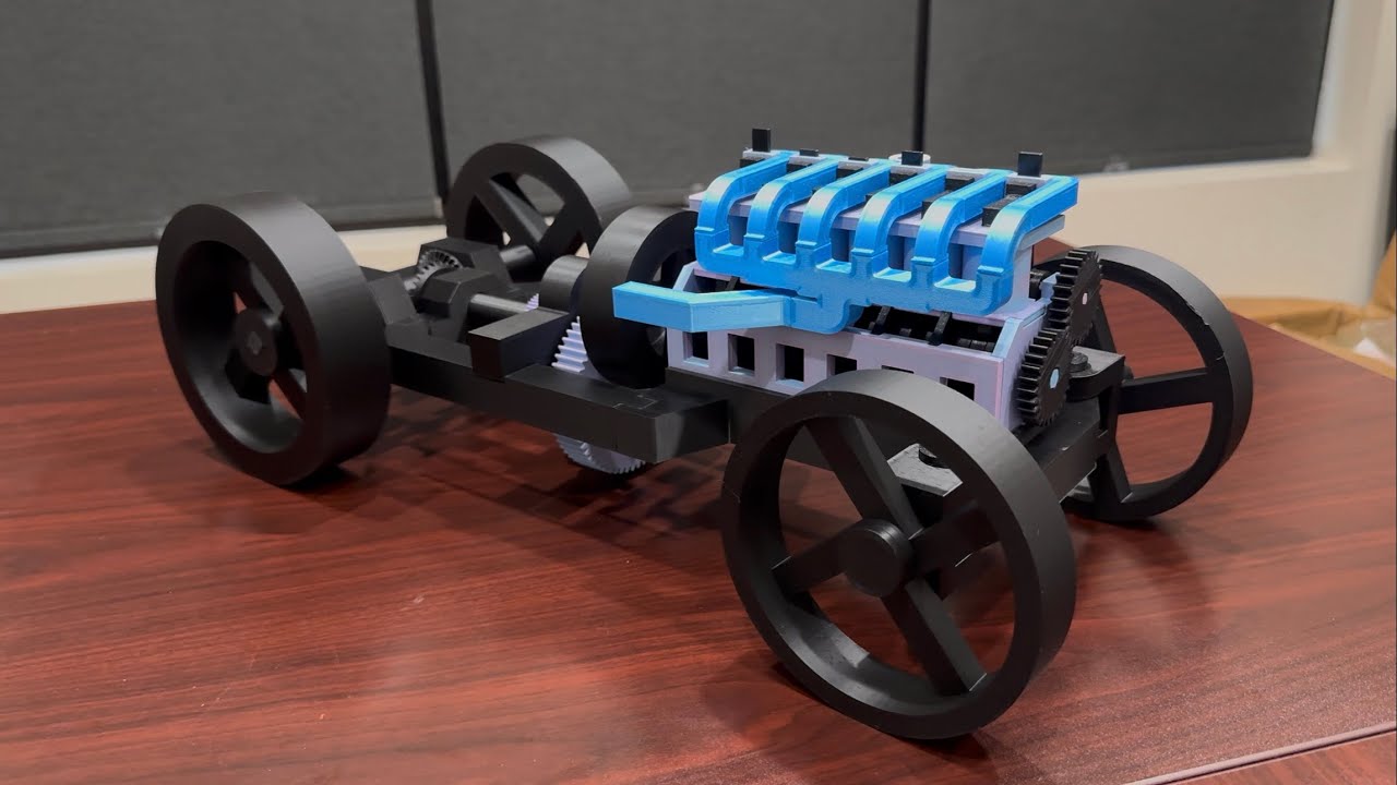 Inline 6 Air Powered Car