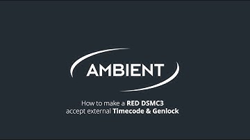 External Timecode & Genlock on RED DSMC3 cameras
