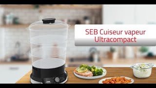 SEB Avec le cuiseur vapeur Ultracompact : Préparez un menu complet en une  seule fois ! 
