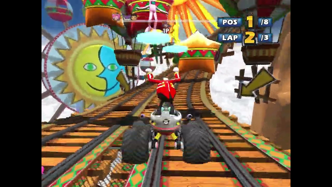Sonic & SEGA All Stars Racing - Single Race: Rocky-Coaster with Dr. Eggman Ivo Robotnik