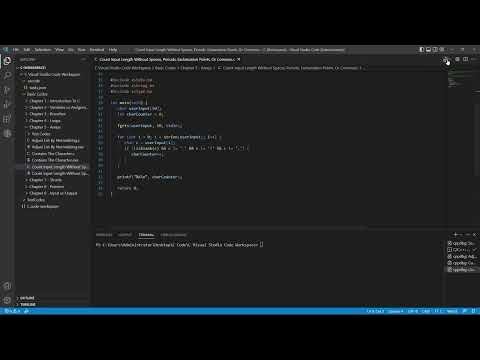 C Lab: Count Input Length Without Spaces, Periods, Exclamation Points ...