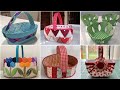 Adorable simple DIY fabric quilted patchwork basket by pop up fashion 🌺