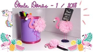 Diy Okula Dönüş 12018 Back To School Flamingo Sevdece